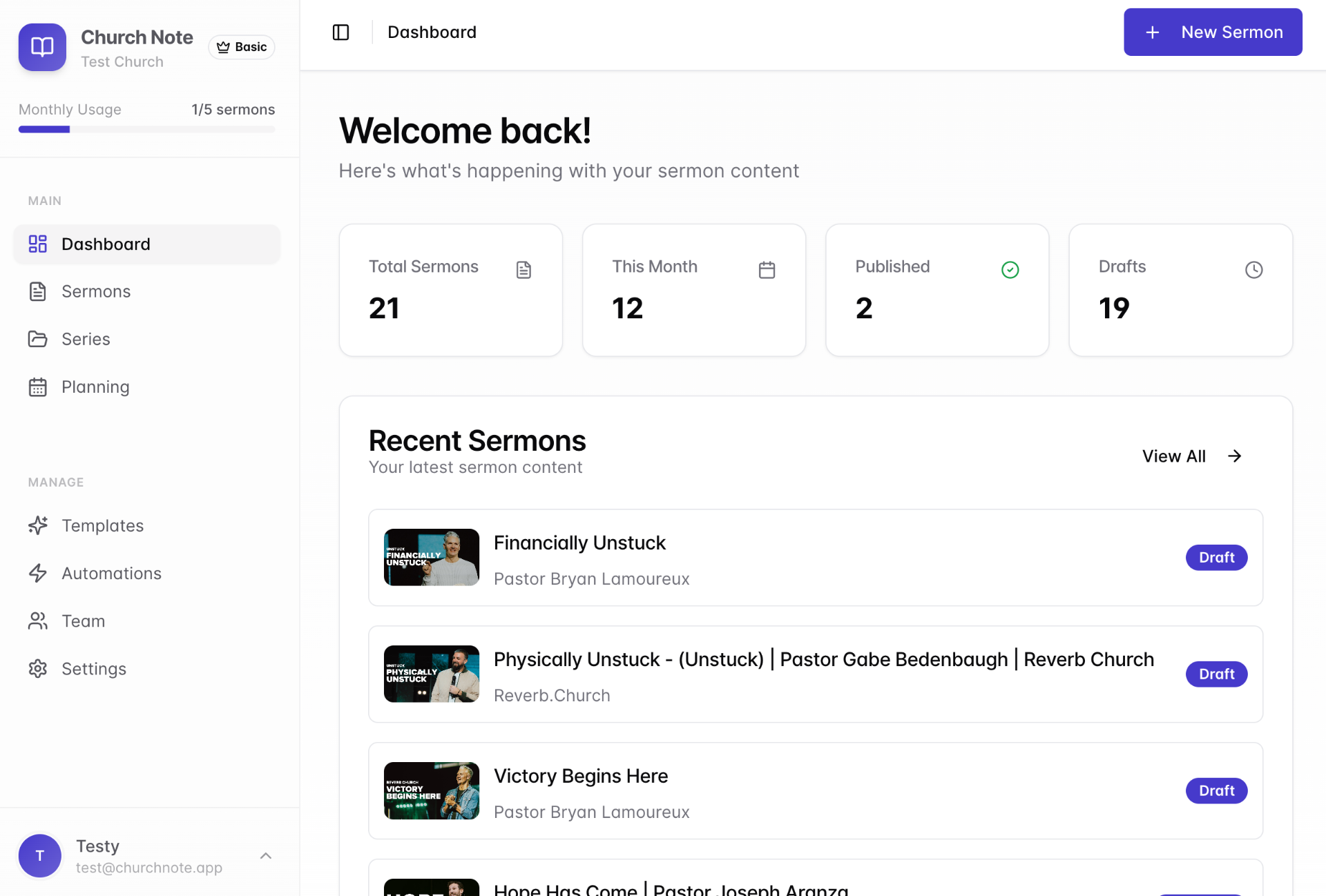 Church Note screenshot