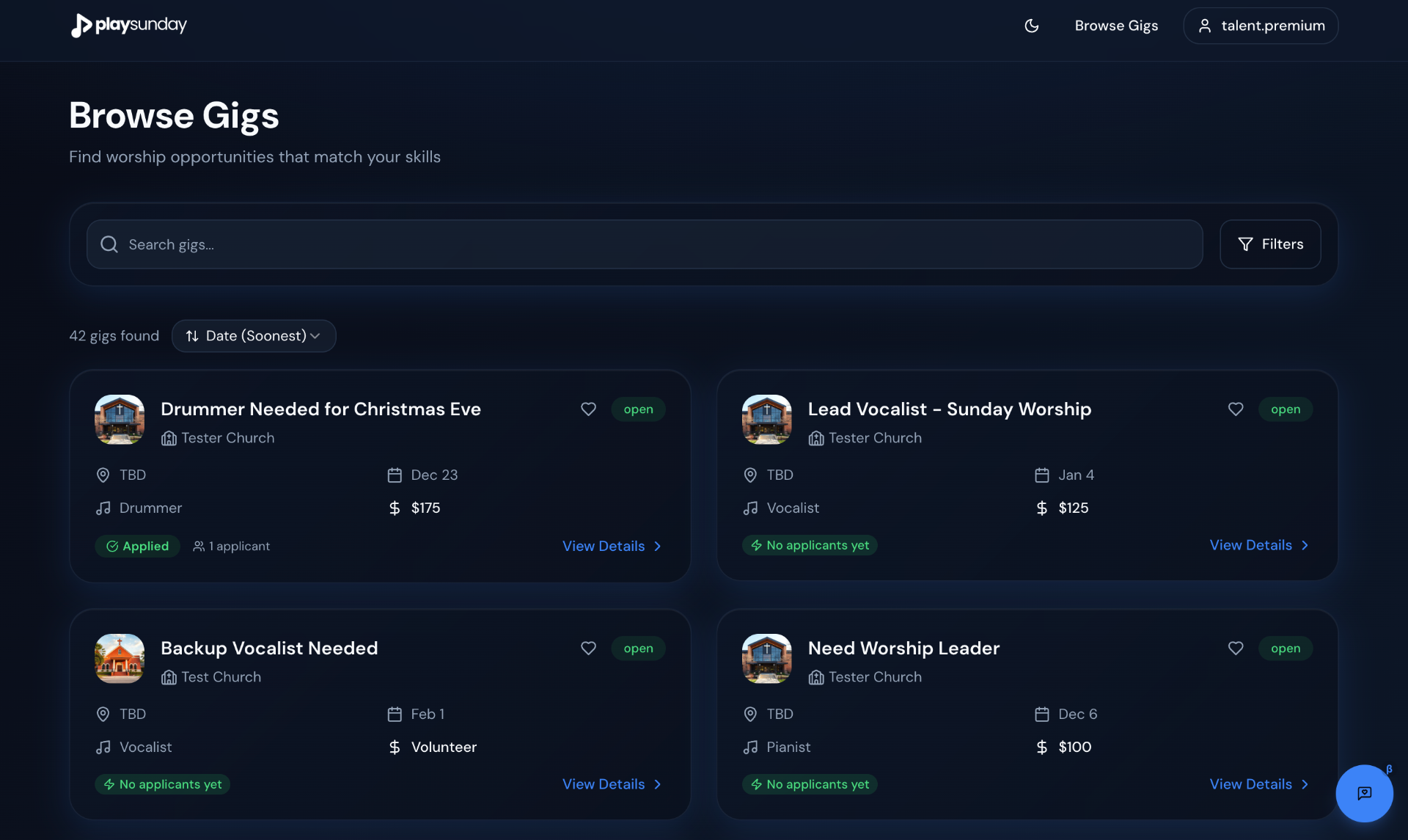 Play Sunday screenshot